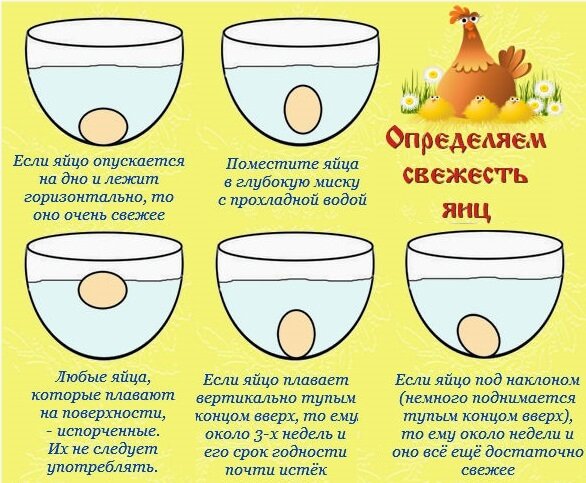 Как узнать тухлое яйцо или нет? Опыты в воде. 