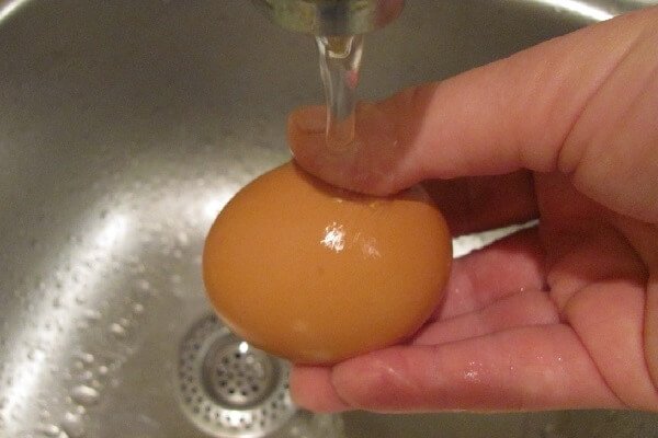 Мытье яиц. 