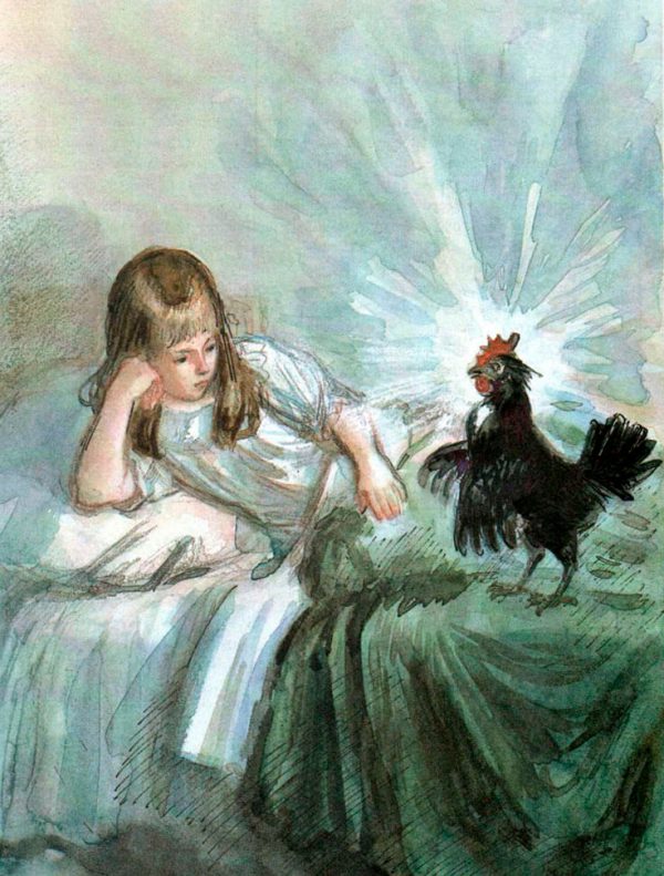 Иллюстрация к сказке Черная курица, или Подземные жители. 