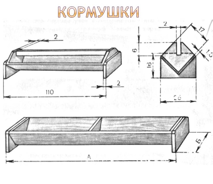 Кормушка для кур своими руками из дерева чертежи с размерами фото пошагово с размерами