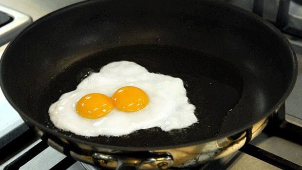 Яйца с двумя желтками. 