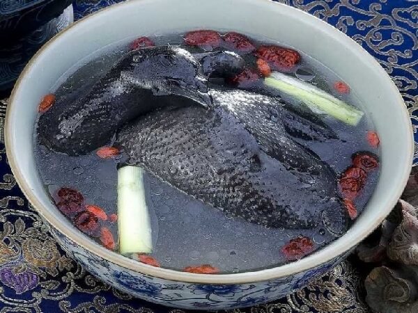 Рецепт нежного филе черной китайской шелковой курицы. 