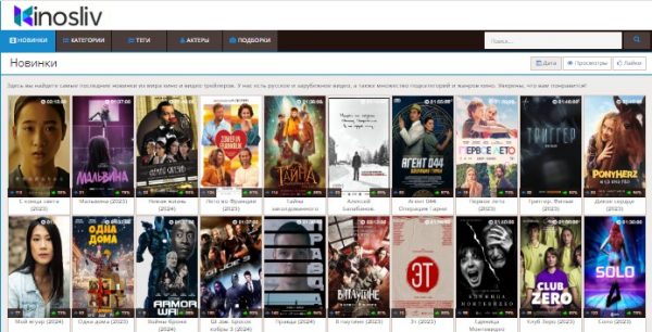 Где смотреть фильмы онлайн в хорошем качестве на Kinosliv