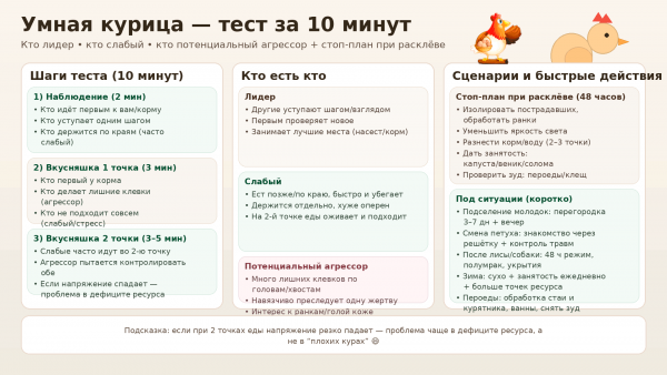 Умная курица часть 3 – практическая, тест за 10 минут Умная курица часть 3 – практическая, тест за 10 минут