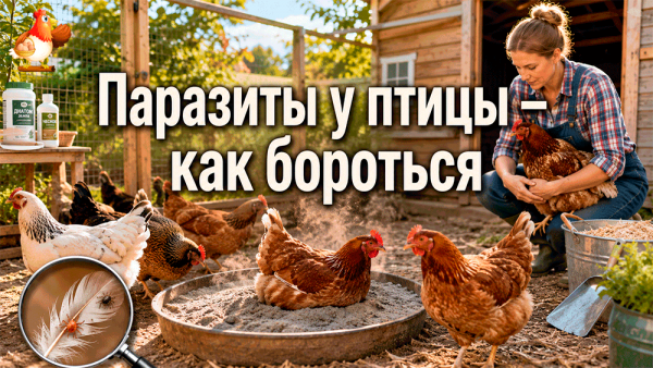 Эффективные методы борьбы с паразитами у домашней птицы Эффективные методы борьбы с паразитами у домашней птицы