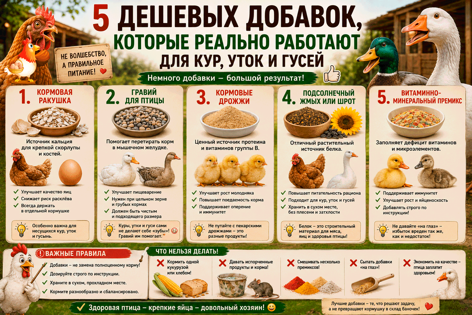 Все про кур несушек