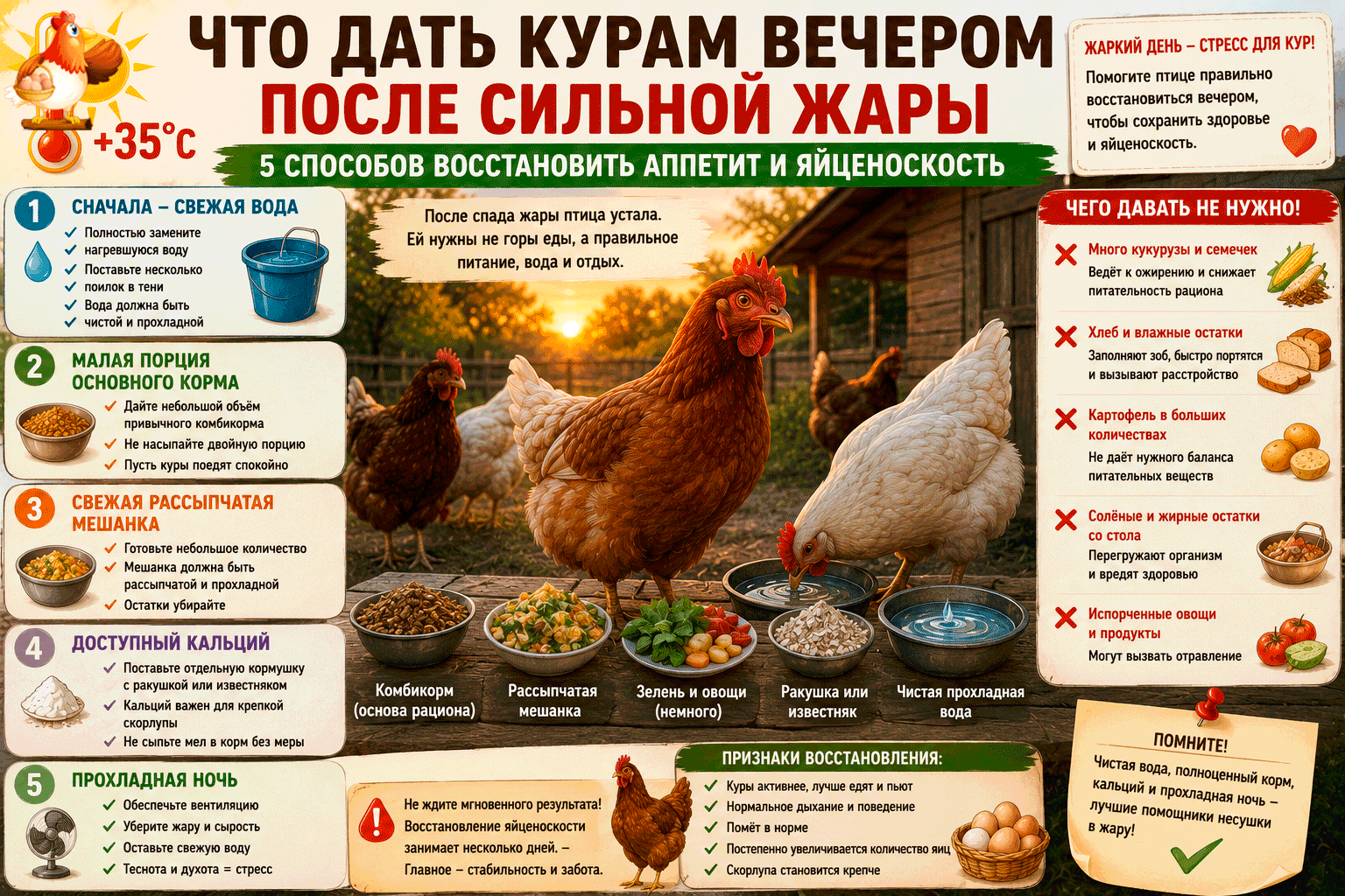 Все про кур несушек