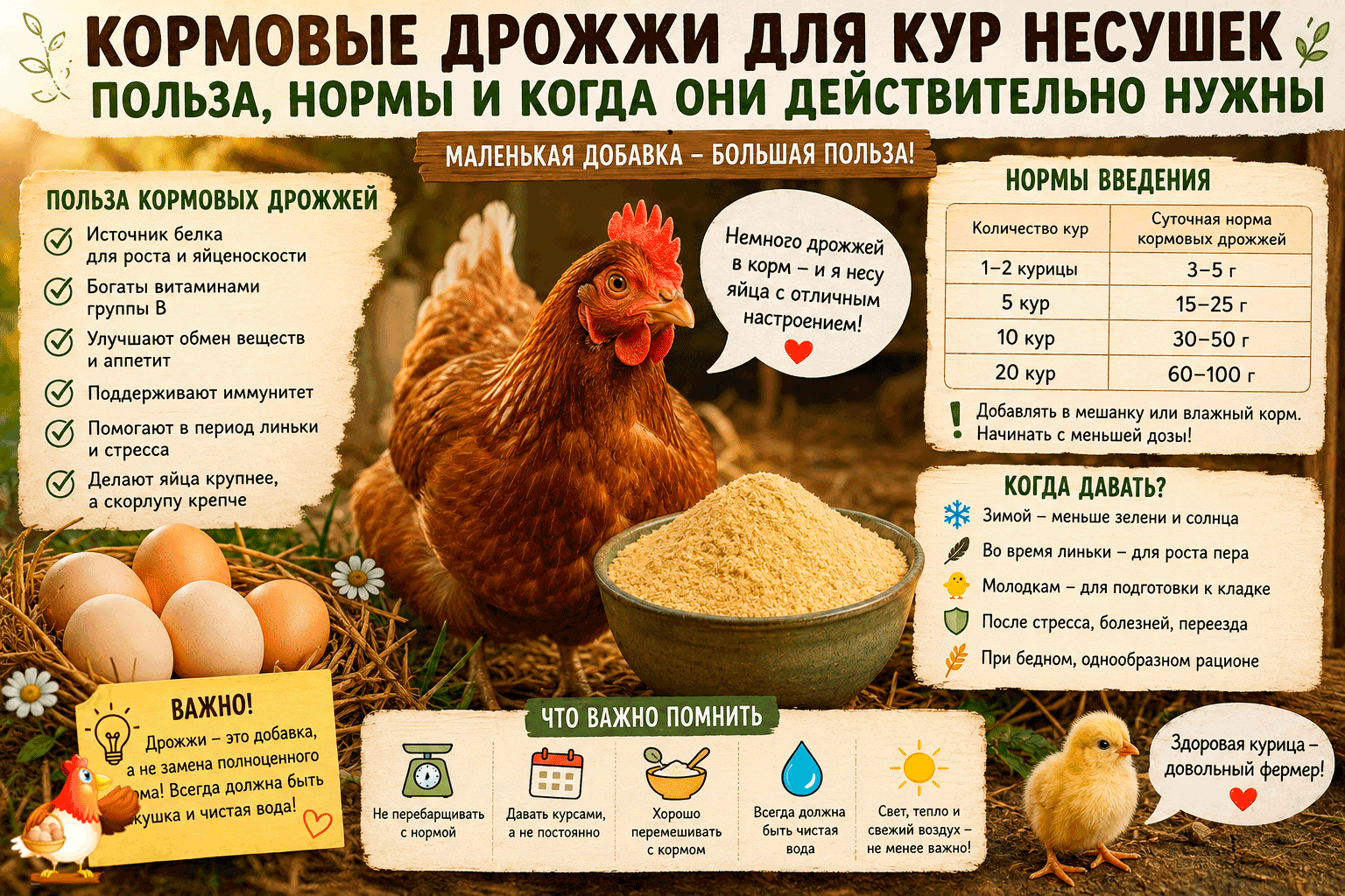 Все про кур несушек